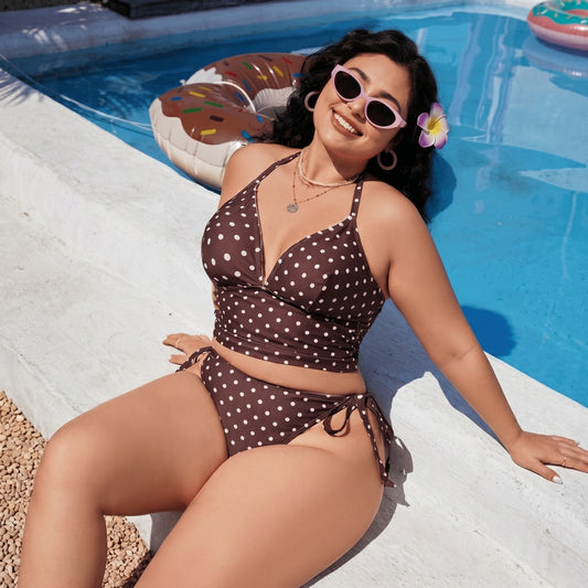 Coffe Polk Swimwear - Coffee - XXXXL - image 0