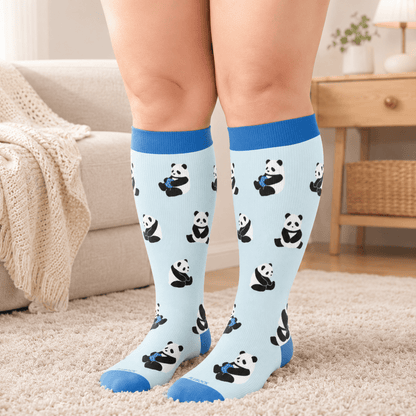 Plus Size Bunny Panda Dachshund Compression Socks - image 2