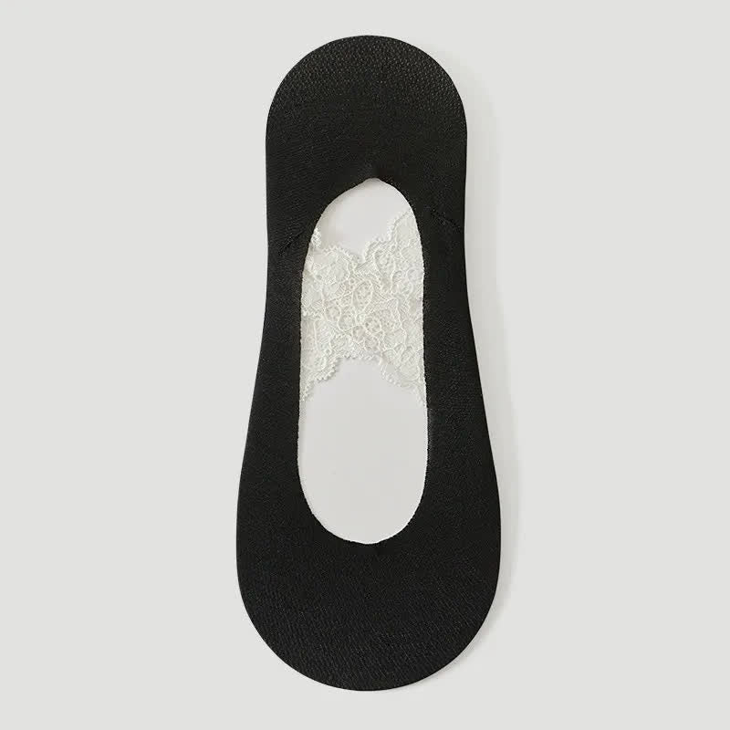Lace No Show Breathable No Show Socks(3 Pairs) - Black-A - EU35-39(US2-6) - image 11