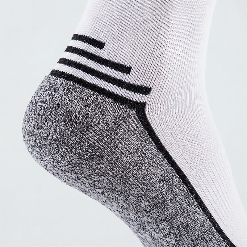 Contrast Stripe Compression Socks(4 Pairs) - image 5