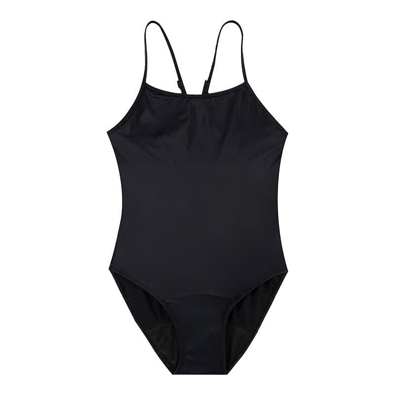 Minimalist Black One-Piece Swimsuit - image 3