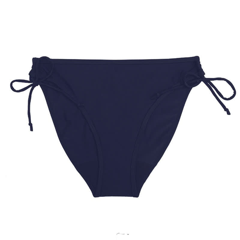 Halter Triangle Tie Side Panty - Navy Blue - 2XL - image 7