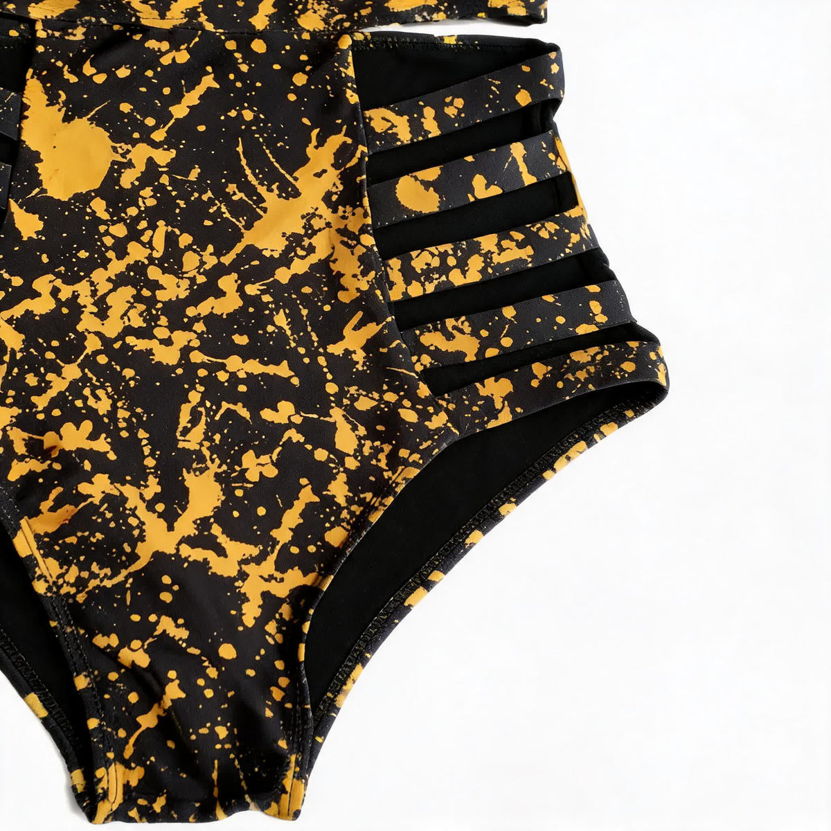 Cutout Splash Print One-Piece Swimsuit - image 7