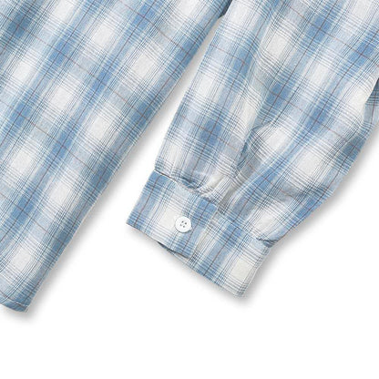 Plus Size Cotton Plaid Shirt and Cami Dress Lounge Set - image 4