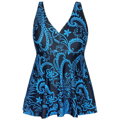 Plus Size Printed Ring Strap Swim Dress - image 19