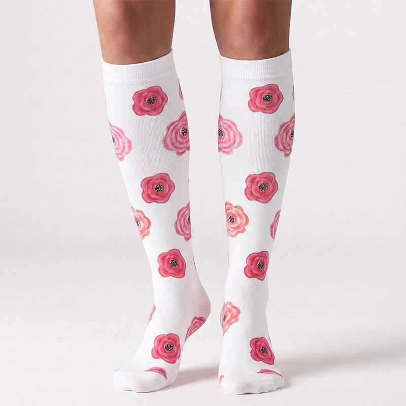 Blooming Flowers Series Compression Socks(6 Pairs) - image 2