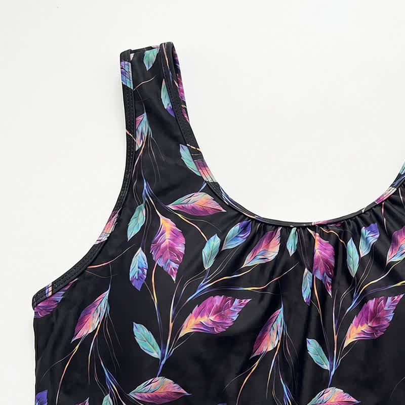 Tropical Leaf Tankini Set - image 4