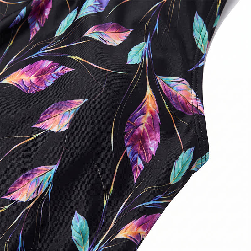 Tropical Leaf Tankini Set - image 6