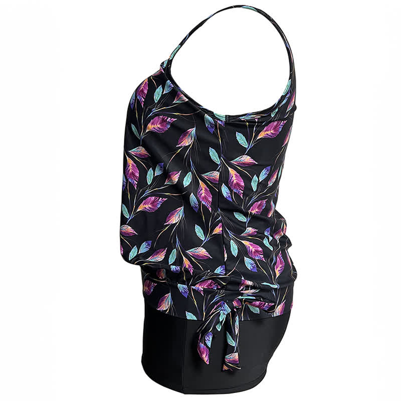 Tropical Leaf Tankini Set - image 8