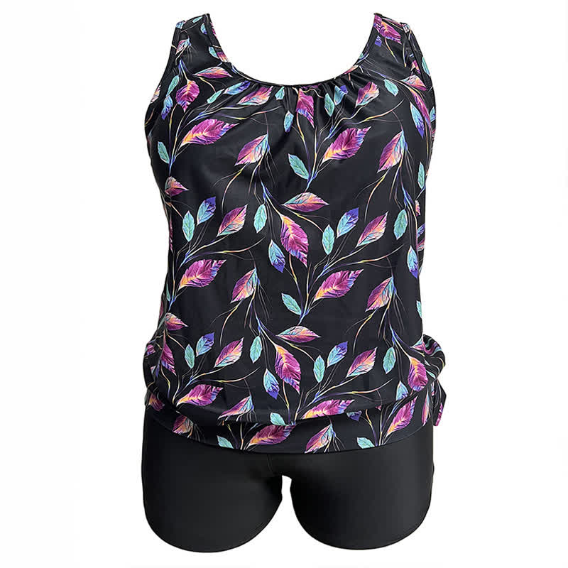 Tropical Leaf Tankini Set - image 7