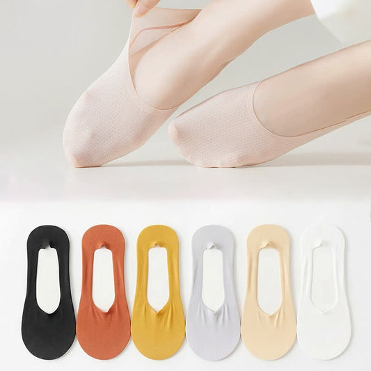 Ice Silk Cooling Soft No Show Socks (6 Pairs) - image 0