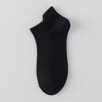 Breathable Mesh Ankle Socks (6 Pairs) - Black - EU39-44(US6-10) - image 6