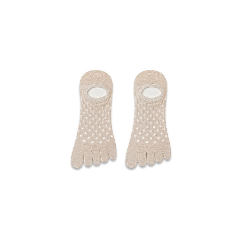 Breathable Five Toe Alignment Socks(3 Pairs) - Apricot - EU39-44(US6-10) - image 6