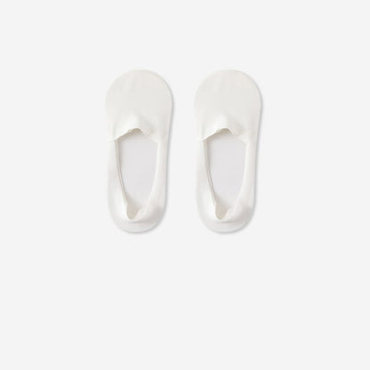 Breathable Cotton Invisible No Show Socks (3 Pairs) - White - RU39-44(US6-10) - image 3