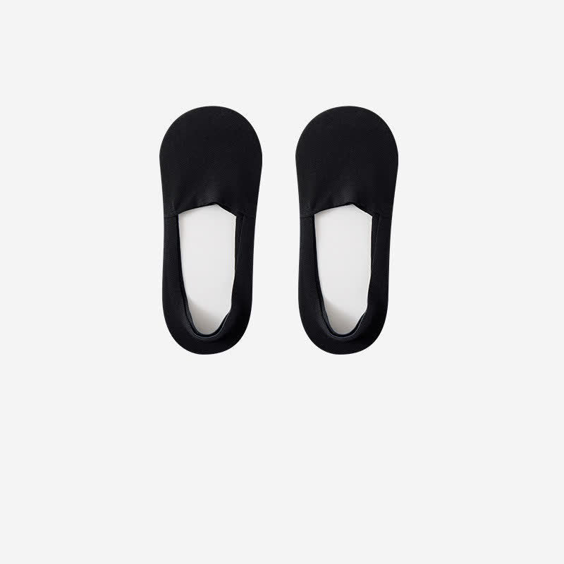 Breathable Cotton Invisible No Show Socks (3 Pairs) - Black - RU39-44(US6-10) - image 4