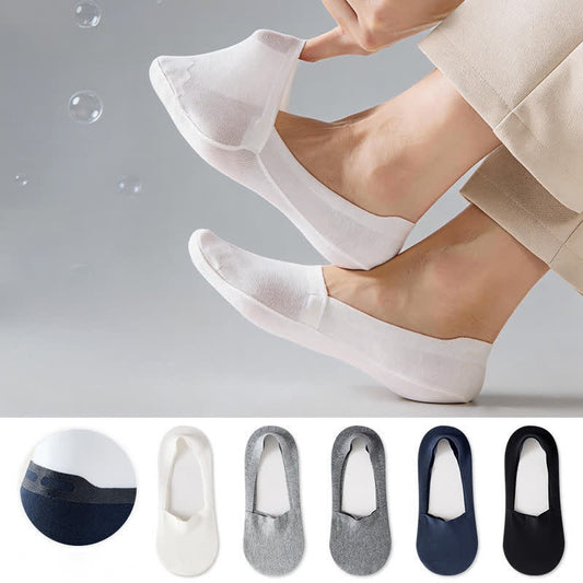 Breathable Cotton Invisible No Show Socks (3 Pairs) - image 0