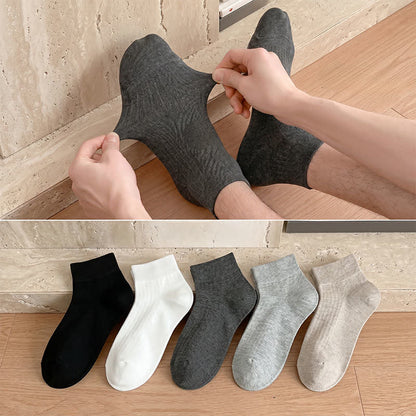 Soft Stretch Ankle Socks (5 Pairs) - Multicolor - EU36-44(US3-10) - image 0