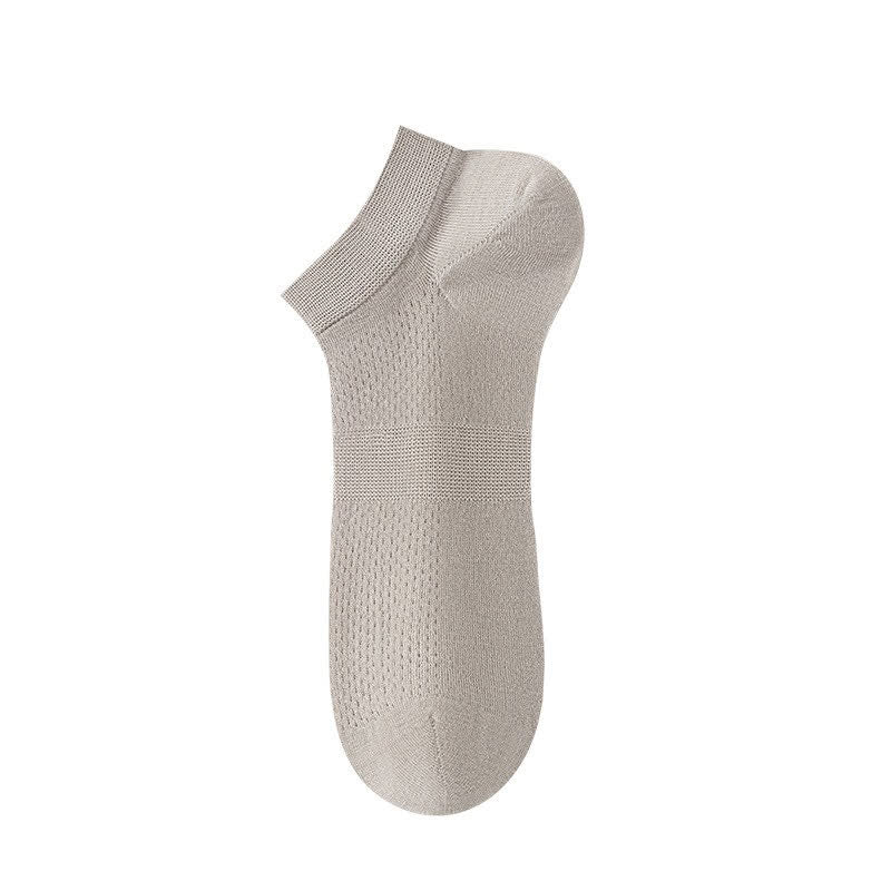 Breathable Silk Ankle Socks (8 Pairs) - Apricot - EU36-44(US3-10) - image 10