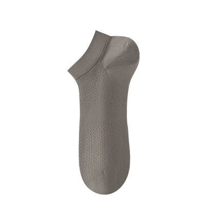 Breathable Silk Ankle Socks (8 Pairs) - Grey - EU36-44(US3-10) - image 7