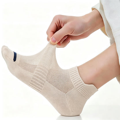 Breathable Cushioned Ankle Socks (5 Pairs) - image 4