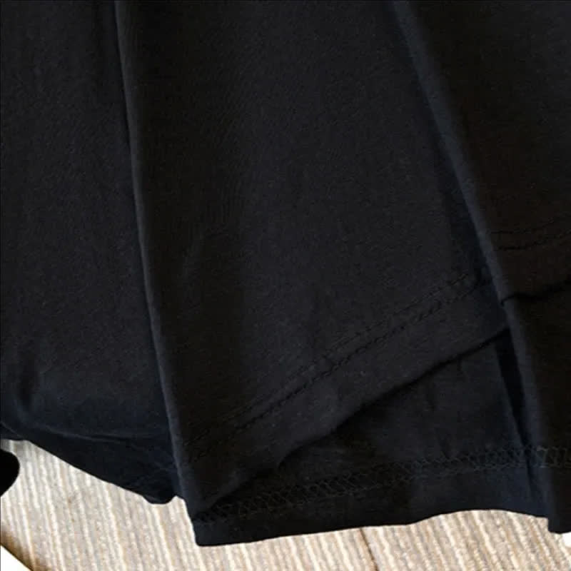 Plus Size Cotton Stretch Split Hem Tee - image 4