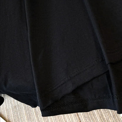 Plus Size Cotton Stretch Split Hem Tee - image 4