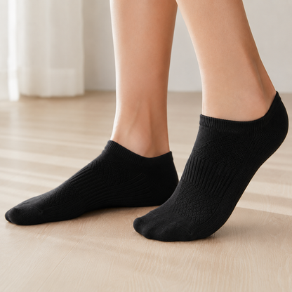 Breathable Antibacterial Ice Silk Ankle Socks (5 Pairs) - image 2