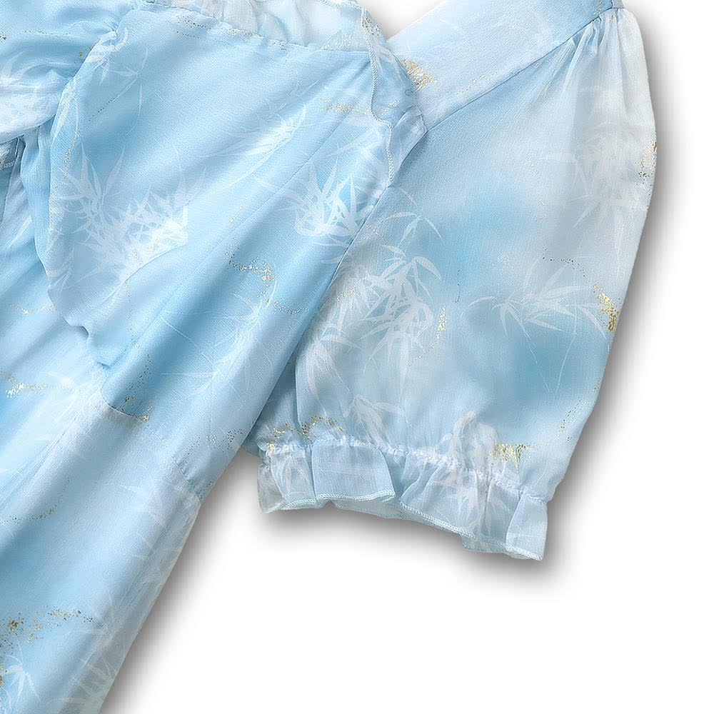 Plus Size Lightweight Puff Short Sleeve Summer Dresses - image 3