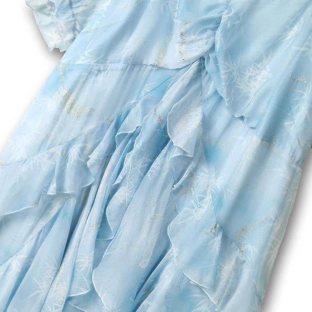 Plus Size Lightweight Puff Short Sleeve Summer Dresses - image 4