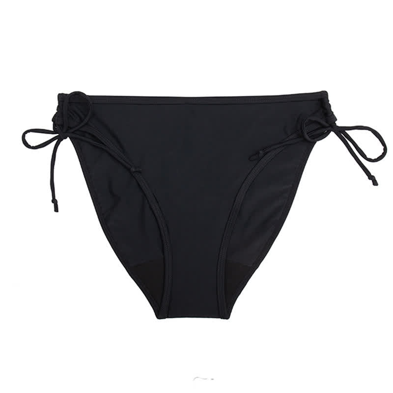 Halter Triangle Tie Side Panty - Black - 2XL - image 6