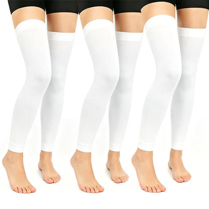 Solid Color Thigh High Compression Sleeves(3 Pairs) - image 4