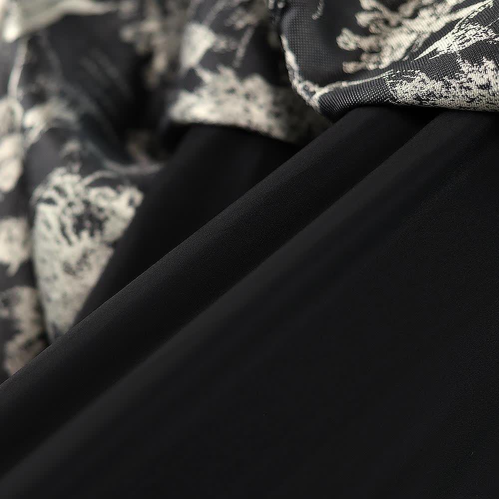 Plus Size Romantic Sheer Cardigan Flowy A-Line Midi Slip Dress Set - image 3