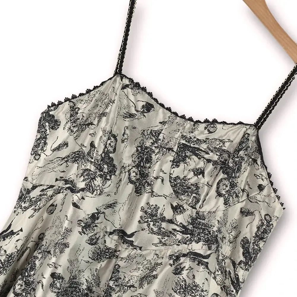 Plus Size Romantic Sheer Cardigan Flowy A-Line Midi Slip Dress Set - image 2