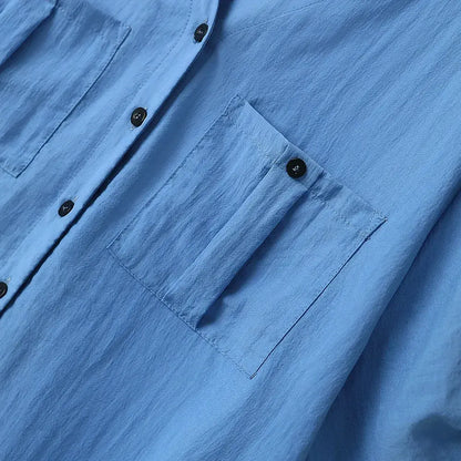 Plus Size Bamboo Button Front Blouse - image 3