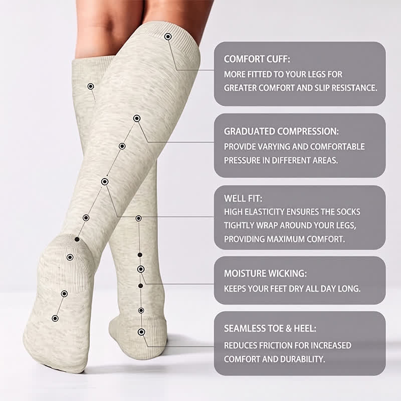Polka-Dot Compression Socks(3 Pairs) - image 6