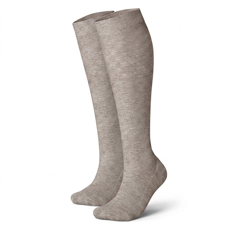 Polka-Dot Compression Socks(3 Pairs) - Light Gray - L/XL - image 7