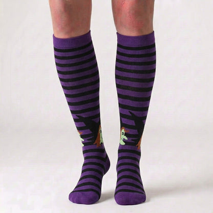 Halloween Holiday Soft Cotton Compression Socks(3 Pairs) - image 1