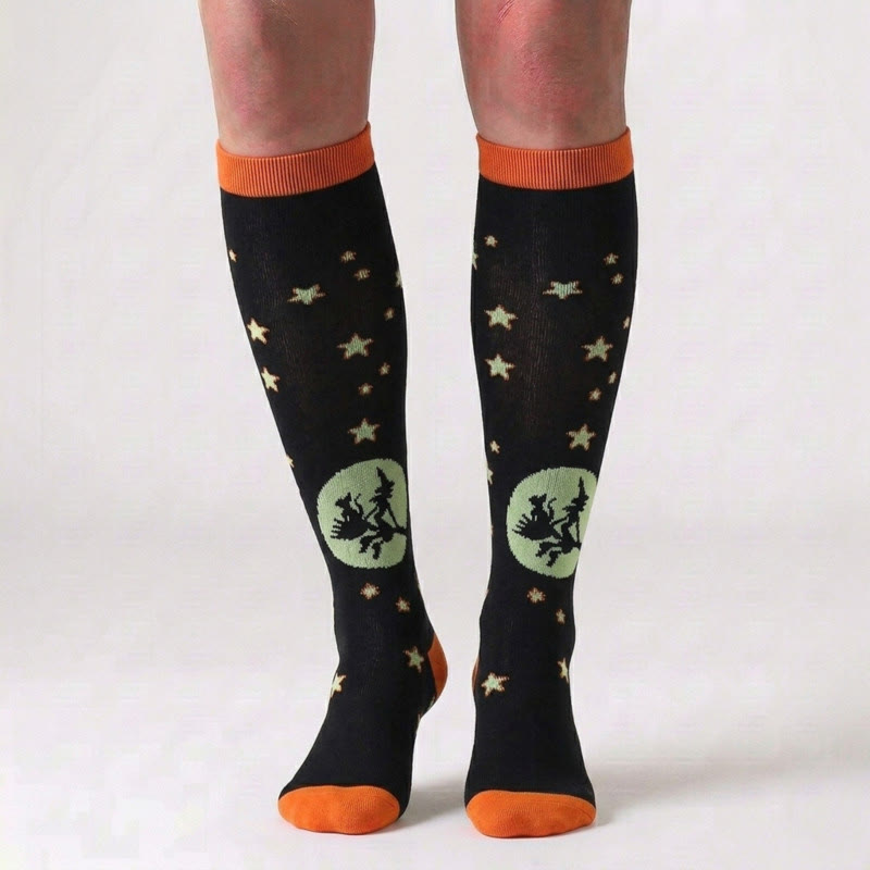 Halloween Holiday Soft Cotton Compression Socks(3 Pairs) - image 2