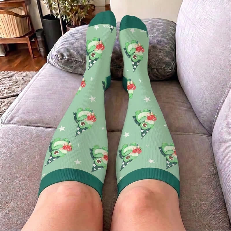 Plus Size Frog Star Compression Socks - image 2