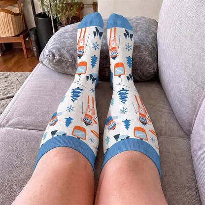 Plus Size Winter Ski Animal Compression Socks - image 2