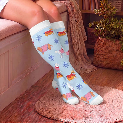 Plus Size Winter Ski Animal Compression Socks - image 3