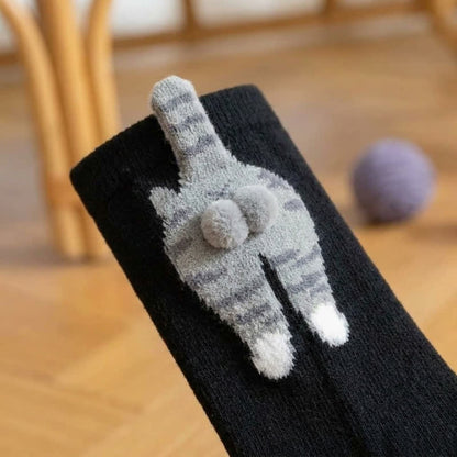 Cute Cat Quarter Sock (3 Pairs) - image 3