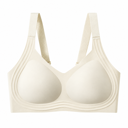 Soft Daily Comfort Wireless Bra - Champagne - 6XL - image 10