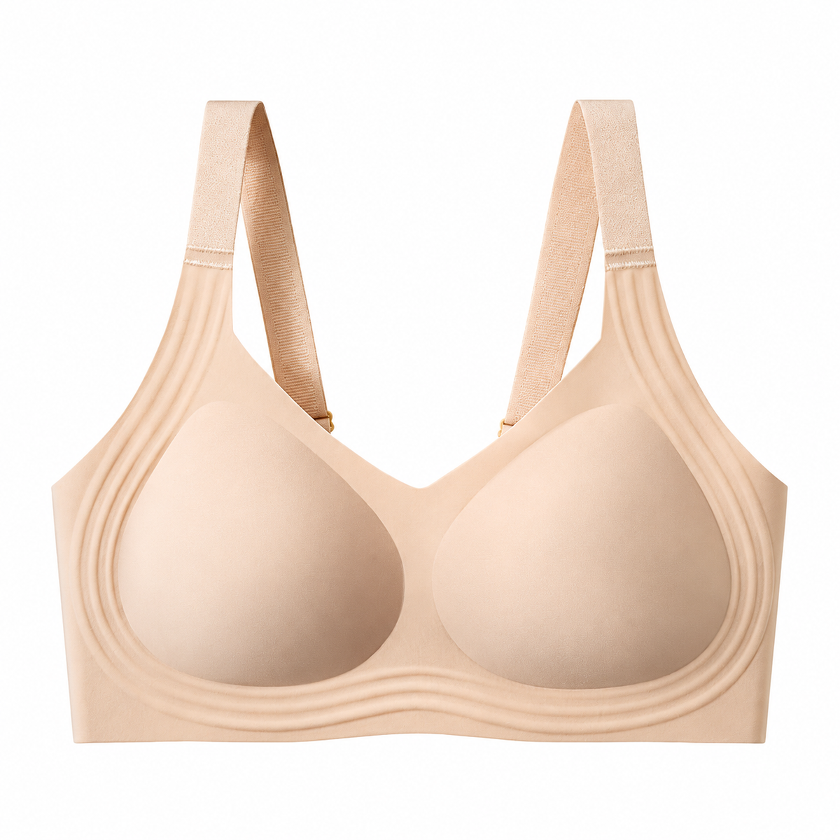 Soft Daily Comfort Wireless Bra - Nude - 6XL - image 9