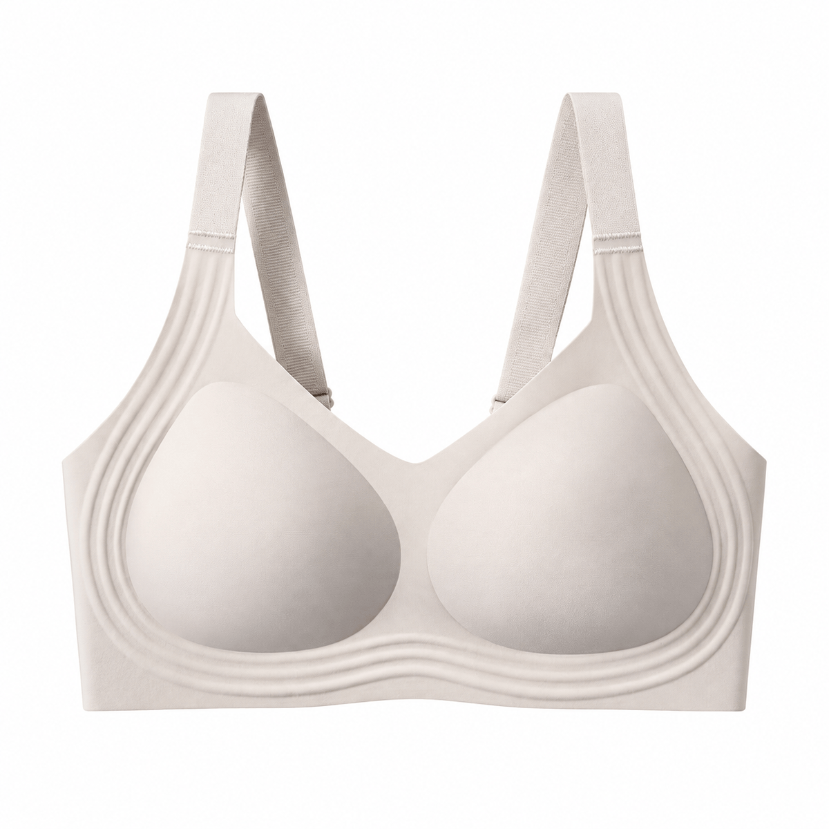 Soft Daily Comfort Wireless Bra - Grey - 6XL - image 13