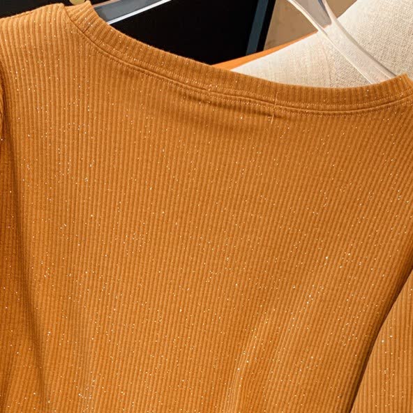 Relaxed Crewneck Knit Midi Dress - image 2