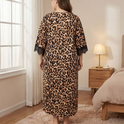 Leopard Lace Nightgown Loungewear - image 2