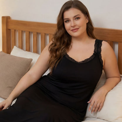 Lace Trim Nightgown Loungewear - image 4