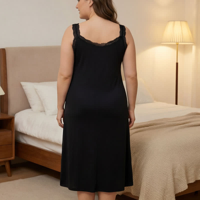 Lace Trim Nightgown Loungewear - image 6