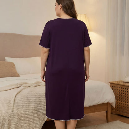 Elegant Bow Trim Loungewear - image 3